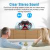 MEGATEK Portable CD Player Boombox with FM Radio, Bluetooth, USB Port, AUX Input, and Headphone Jack  CD-R/CD-RW/MP3-CD Compatible, Clear Stereo Sound, Backlit LCD Display  Cherry Red view 3