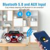 MEGATEK Portable CD Player Boombox with FM Radio, Bluetooth, USB Port, AUX Input, and Headphone Jack  CD-R/CD-RW/MP3-CD Compatible, Clear Stereo Sound, Backlit LCD Display  Cherry Red view 4