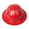 Full Brim Aluminum Hard Hat,Construction Safety Helmet,Rivet Reinforced Protective Equipment Work Cap for Engineering Miner's Forestry,Red view 1