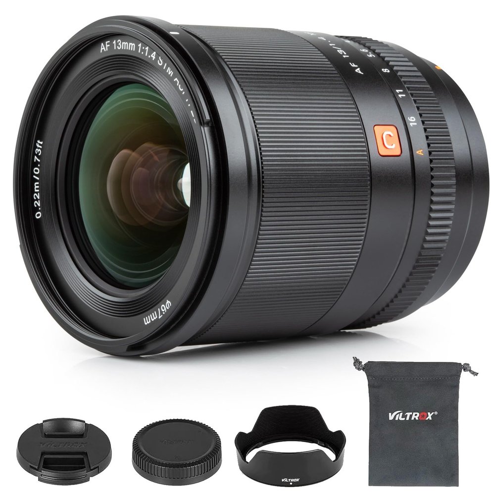 VILTROX 13mm f/1.4 F1.4 XF Mount Ultra Wide Angle APS-C AF Autofocus Lens for Fuji X-Mount Cameras X-A5 X-A7 X-S10 X-T200 X-T100 X-T20 X-T30 X-T3 X-T4 X-T2 X-T1 X-E2 X-E2S X-E3 X-E4 X-Pro2 X-Pro3