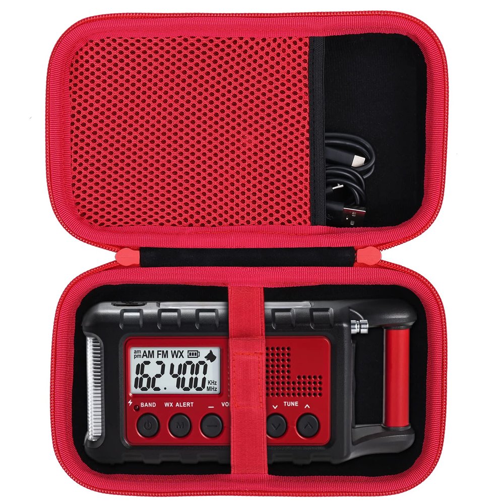 co2CREA Hard Case Compatible with Midland ER310/ER310PRO/ER210 NOAA Emergency Crank Weather Radio