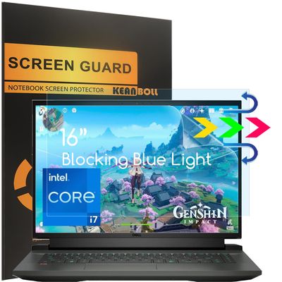 2 Pack Blocking Blue Light Screen Protector for Dell Inspiron 7000 Series 7640 7635 7630 7620 7610 2-in-1 16" Laptop & Dell G16 7000 7630 7620 16" Gaming Laptop,Eye Protection Anti Blue Light Shield