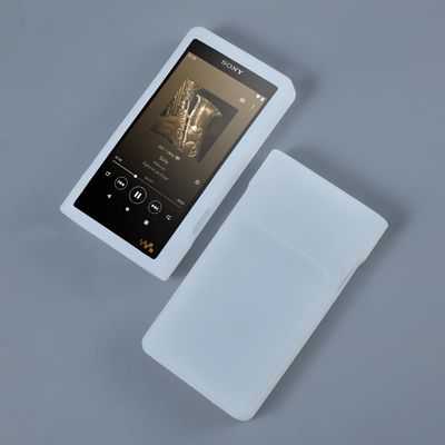 Soft Silicone Protective Shell Skin Case Cover for Sony Walkman NW-WM1AM2 WM1AM2 NW-WM1ZM2 WM1ZM2 (White)