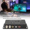 VBESTLIFE AV to RF Modulator, PAL/NTSC TV Link Modulator, RF Converter for AV Sources, Black view 2