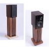Feet Bookshelf Speaker Stands, Solid Wood Floor Theater Audio Stand,Music Room Bracket A Pair (Color : Brown, Size : 23 * 25 * 60cm) view 2