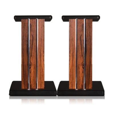 Feet Wood Speaker Stands,1 Pair,Floor-Standing Surround Speaker Stand,Audio Listening Experience for Home Theaters (Color : Brown, Size : 30 * 23 * 50cm)