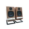 Audioengine A2 HD Walnut Computer Speakers and DS1M Metal Stands view 1