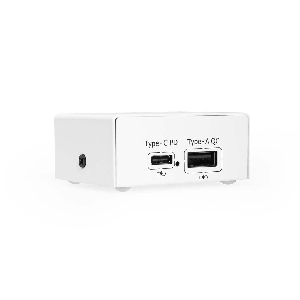 ChargeIT! 75W Dual USB Desktop Charger - USB-A & USB-C PD Charger w/PPS for Offices, Labs, and More