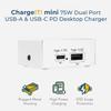 ChargeIT! 75W Dual USB Desktop Charger - USB-A & USB-C PD Charger w/PPS for Offices, Labs, and More view 2