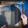 BIG FUDGE Vinyl Sleeves Inner and Outer - Vinyl Record Sleeves Inner and Outer - 25 x 12 High-Density Polypropylene Album Covers & 25 x 12 Archival Anti-Static Rice Paper Inner view 3
