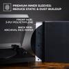 BIG FUDGE Vinyl Sleeves Inner and Outer - Vinyl Record Sleeves Inner and Outer - 25 x 12 High-Density Polypropylene Album Covers & 25 x 12 Archival Anti-Static Rice Paper Inner view 4