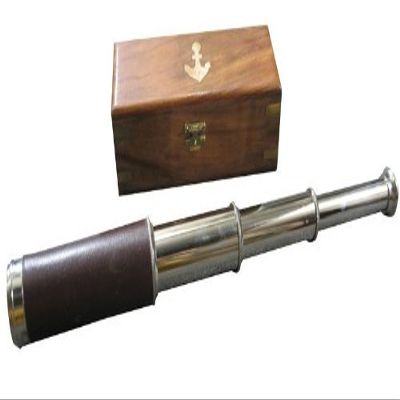 Handheld Telescope in Wood Box