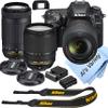 Nikon D7500 DSLR Camera Kit with 18-140mm VR + 70-300mm Zoom Lenses | Built-in Wi-Fi| 20.9 MP CMOS Sensor | EXPEED 5 Image Processor and Full HD 1080p | SnapBridge Bluetooth Connectivity (Renewed) view 1