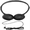 Soundnetic 500 Pack SN313 Classroom Over The Head Stereo Headphones with Leatherette Earpads, Black view 3
