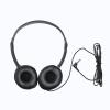 Soundnetic 500 Pack SN313 Classroom Over The Head Stereo Headphones with Leatherette Earpads, Black view 4