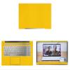 Decalrus - Protective Decal for The HP Envy 17 17M-CH1013DX (17.3" Screen) Laptop Yellow Carbon Fiber Vinyl Cover wrap CFhpEnvy17m_CH1013dxYellow view 1