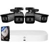 Lorex Fusion 4K Security Camera System w/ 2TB NVR - 8 Channel Wired Home Security System w/ 4 Metal Cameras - Motion Detection, Color Night Vision, Weatherproof, 105 Field of View Surveillance view 1