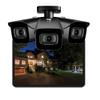 Lorex Fusion 4K Security Camera System w/ 2TB NVR - 8 Channel Wired Home Security System w/ 4 Metal Cameras - Motion Detection, Color Night Vision, Weatherproof, 105 Field of View Surveillance view 4