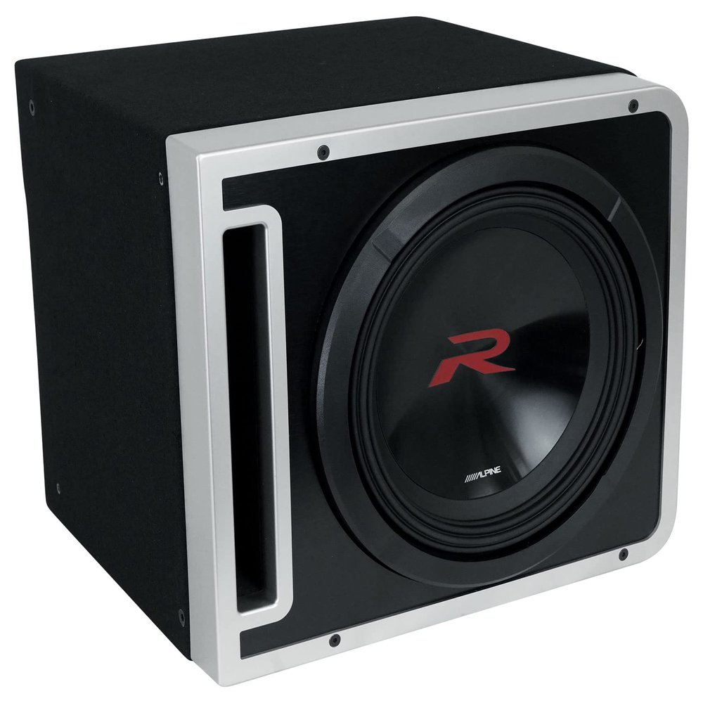 Alpine R-Series R2-SB12V Halo 12" 2250W Car Subwoofer, Single Linkable Loaded Enclosure