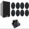 Rockville Tube Amp/Home Theater Receiver+(8) 5.25" Black Ceiling Speakers+8" Sub view 1