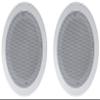 Rockville HC55-16 Bundle: (10) Pair 5.25-in 300-Watt 16-Ohm in-Ceiling Home Theater Speakers, 2-Way Flush-Mount Design with Polypropylene Cone, Mylar Tweeter, White Finish, 20-Piece view 2