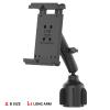 RAM MOUNTS Tab-Tite Universal Spring Loaded Holder for 8" Tablets with Case with RAM Stubby Cup Holder Base view 2