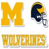 Michigan Wolverines Vinyl Decal Sticker 3 Pack 4-Inch Each Officially Licensed Collegiate Product view 1