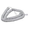 MECCANIXITY Telephone Handset Cord, 4P4C 22.97 Feet Coiled Landline Phone Handset Cable for Home or Office Grey view 1