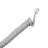 MECCANIXITY Telephone Handset Cord, 4P4C 22.97 Feet Coiled Landline Phone Handset Cable for Home or Office Grey view 3