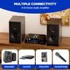 1200W Amplifier Home Audio 4 Channel, Bluetooth5.0 Small Amplifier, RMS 45Wx4, 300W*4 Peak Power Stereo Receiver with USB, SD, Class D Speaker Amp for Home Theater Karaoke RCA, Garage view 4