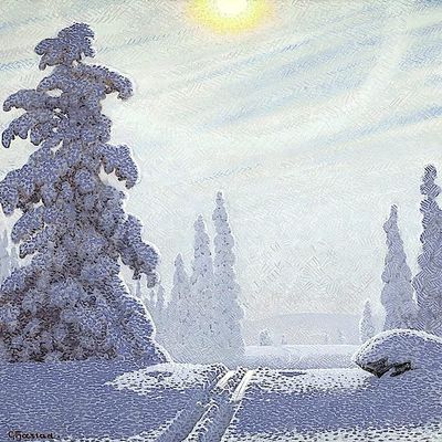 Gustaf Adolf Christensen : Fjstad : Archival Quality Art Print