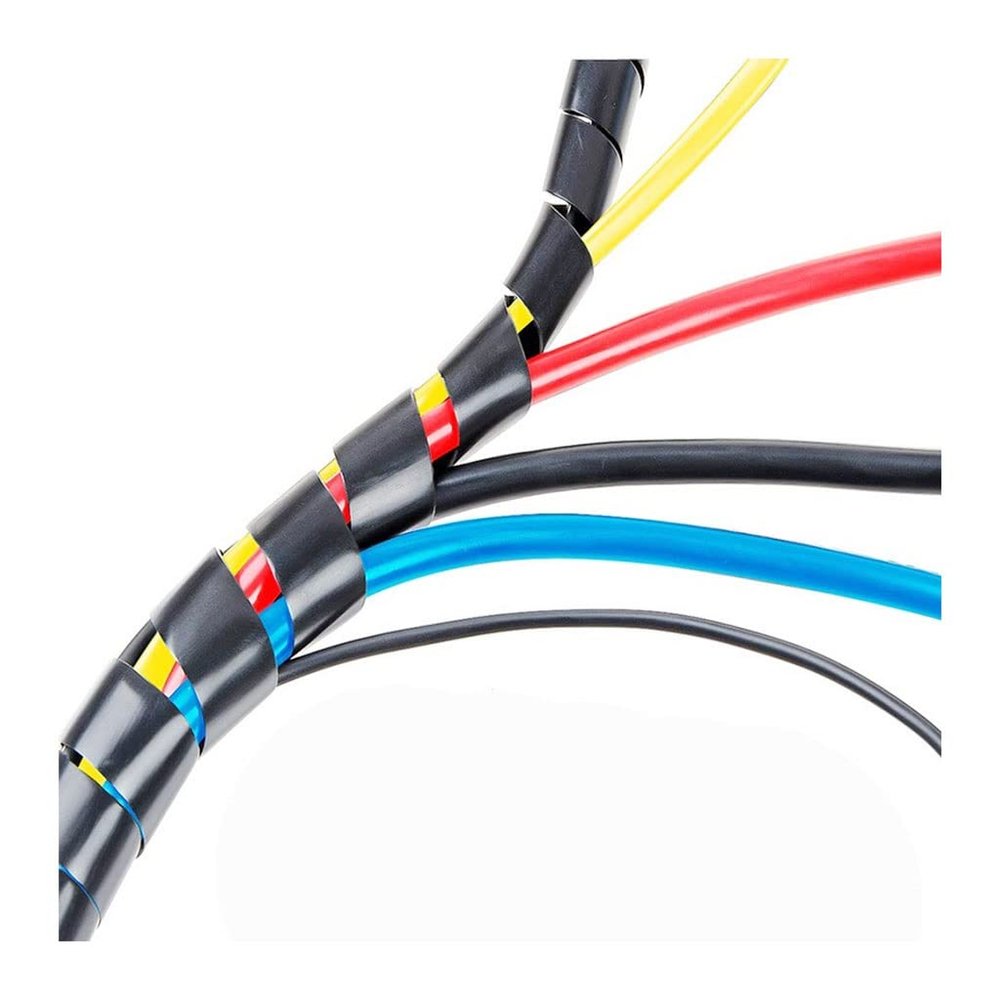 MYCZLQL Spiral Cable Wrap Spiral Wire Wrap Cord Wrapping, for Computer Electrical Wire Organizer Sleeve Hose Black (Size : 16 mm 5Meter)