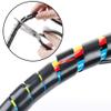 MYCZLQL Spiral Cable Wrap Spiral Wire Wrap Cord Wrapping, for Computer Electrical Wire Organizer Sleeve Hose Black (Size : 16 mm 5Meter) view 2