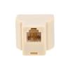 MECCANIXITY Phone Jack Splitter 6P4C Male to 2 Female Way Socket Adapter Telephone Line Splitter 3 Pack view 4