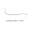 MECCANIXITY Telephone Handset Cord, 4P4C 13.12 Feet Coiled Landline Phone Handset Cable for Home or Office White view 2