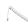 MECCANIXITY Telephone Handset Cord, 4P4C 16.4 Feet Coiled Landline Phone Handset Cable for Home or Office White view 3
