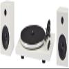 Crosley T150C-WH 2-Speed Bluetooth Turntable Record Player System with Weighted Tone Arm and Stereo Speakers, White view 1