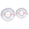AYNEFY Have Aluminum Alloy slewing, Heavy-Duty Ball Bearing Turntable, Heavy-Duty slewing Bearing Turntable with Through Holes and pre-drilled Holes(4 Zoll * H8.5MM) view 3