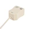 MECCANIXITY in-Line DSL Splitter Filter, 6P2C 2 Way Socket Adapter Phone Line Splitter for Telephone, Fax Machine Beige view 4