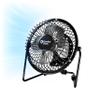 Comfort Zone 4-inch All-Metal Desk Fan with USB or Power Cord, Single Speed, 360 Degree Adjustable Tilt, Compact & Durable Mini Electric Fan for Home, Office or Travel Use, Black view 1