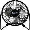 Comfort Zone 4-inch All-Metal Desk Fan with USB or Power Cord, Single Speed, 360 Degree Adjustable Tilt, Compact & Durable Mini Electric Fan for Home, Office or Travel Use, Black view 2