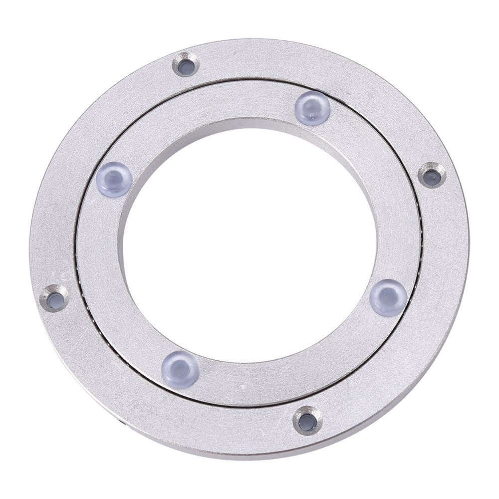 AYNEFY Have Aluminum Alloy slewing, Heavy-Duty Ball Bearing Turntable, Heavy-Duty slewing Bearing Turntable with Through Holes and pre-drilled Holes(6 Zoll * H8.5MM)