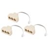 MECCANIXITY Phone Jack Splitter 6P4C Male to 3 Female Way Socket Adapter Telephone Line Splitter with Telephone Extension Cord 3 Pack view 1