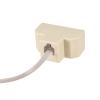 MECCANIXITY Phone Jack Splitter 6P4C Male to 3 Female Way Socket Adapter Telephone Line Splitter with Telephone Extension Cord 3 Pack view 4