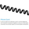 MECCANIXITY Telephone Handset Cord, 4P4C 6.56 Feet Coiled Landline Phone Handset Cable for Home or Office Black 4 Pack view 4