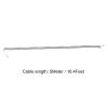 MECCANIXITY Telephone Handset Cord, 4P4C 16.4 Feet Coiled Landline Phone Handset Cable for Home or Office Grey view 2