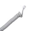 MECCANIXITY Telephone Handset Cord, 4P4C 16.4 Feet Coiled Landline Phone Handset Cable for Home or Office Grey view 3