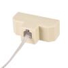 MECCANIXITY Phone Jack Splitter 6P4C Male to 4 Female Way Socket Adapter Telephone Line Splitter with Telephone Extension Cord 3 Pack view 4