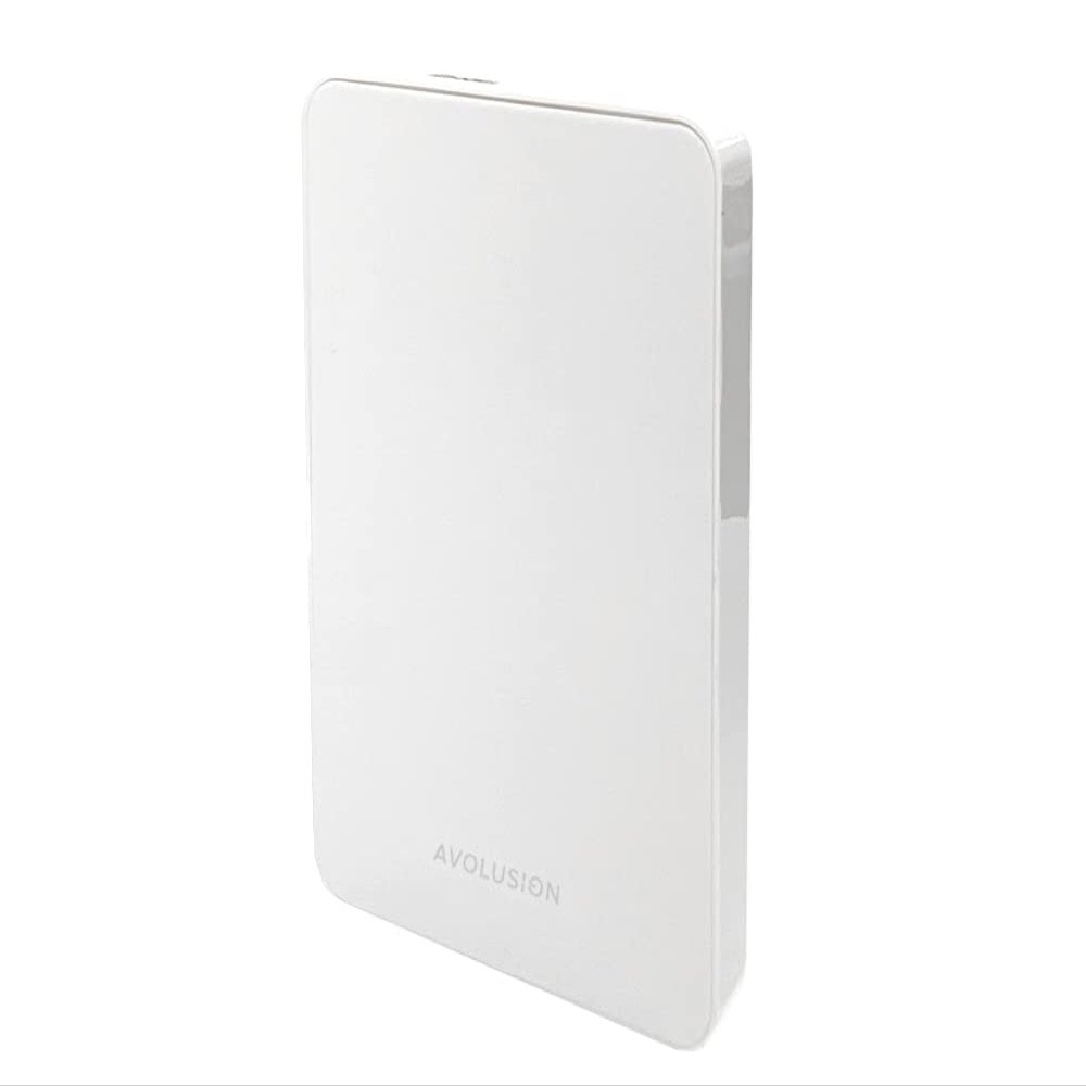 Avolusion Z1-S 1TB USB 3.0 Portable External Gaming Hard Drive - White (for PS4, Pre-Formatted)