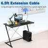 Eightwood Dual Band WiFi Antenna 2.4GHz 5GHz RP-SMA WiFi Antennae with 6.5ft Extension Cable for PC Desktop Computer PCI PCIe WiFi Bluetooth Card Wireless Network Router view 3